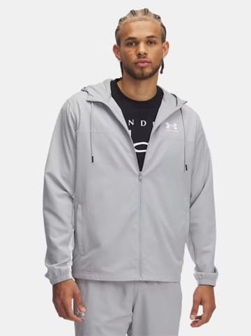 Under Armour Kurtka przeciwwiatrowa "Rival" w kolorze jasnoszarym