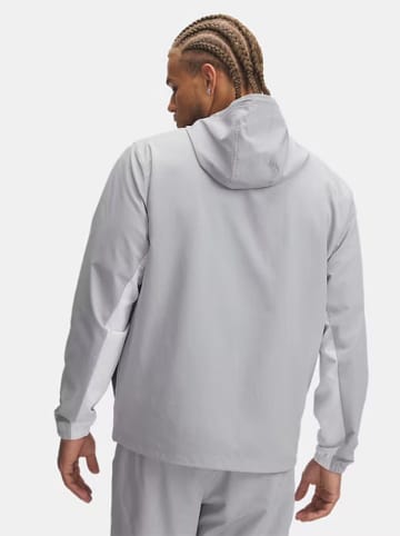 Under Armour Kurtka przeciwwiatrowa "Rival" w kolorze jasnoszarym