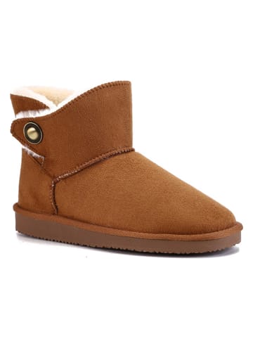ISLAND BOOT Botki zimowe "Catalina" w kolorze jasnobrązowym