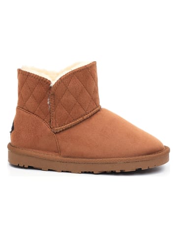 ISLAND BOOT Botki zimowe "Maiana" w kolorze jasnobrązowym