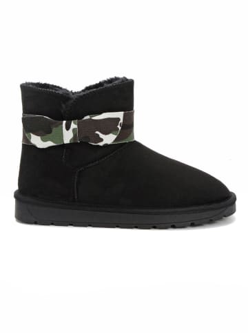 ISLAND BOOT Botki zimowe "Winny Camo" w kolorze czarnym