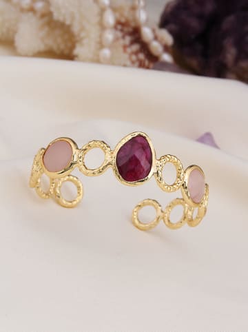 L'Atelier de Gaia Vergulde armband met sierelementen