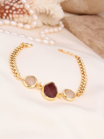 L'Atelier de Gaia Vergold. Armkette mit Schmuckelementen