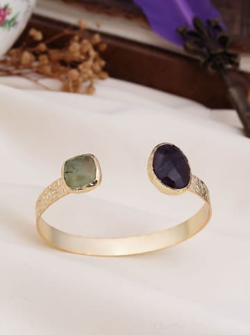 L'Atelier de Gaia Vergulde armband met sierelementen