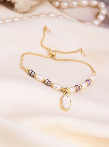 L'Atelier de Gaia Vergold. Armband mit Perlen
