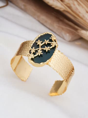 L'Atelier de Gaia Vergulde armband met sierelementen