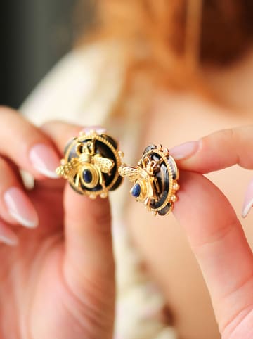 L'Atelier de Gaia Vergold. Ohrstecker mit Edelsteinen