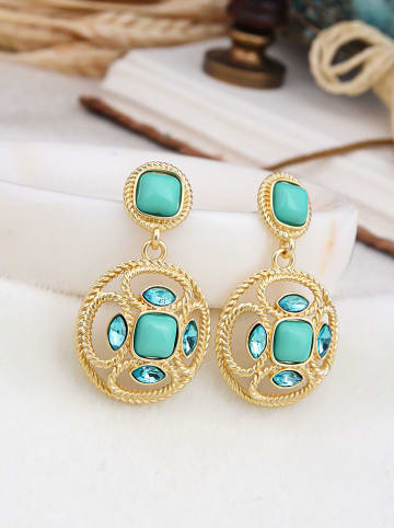 L'Atelier de Gaia Vergold. Ohrstecker mit Edelsteinen und Perlen