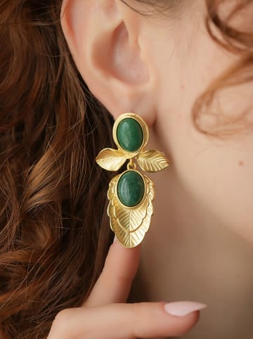 L'Atelier de Gaia Vergold. Ohrstecker mit Edelsteinen