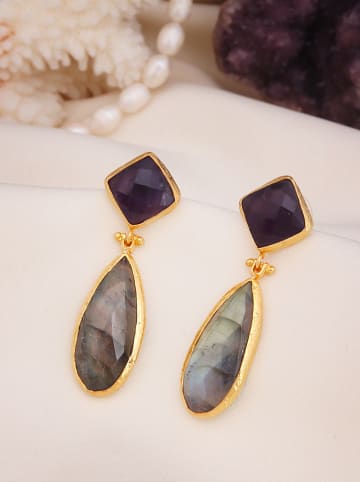 L'Atelier de Gaia Vergold. Ohrringe mit Edelsteinen