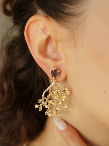 L'Atelier de Gaia Vergold. Ohrstecker mit Edelsteinen