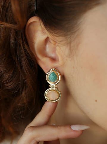 L'Atelier de Gaia Vergold. Ohrstecker mit Edelsteinen