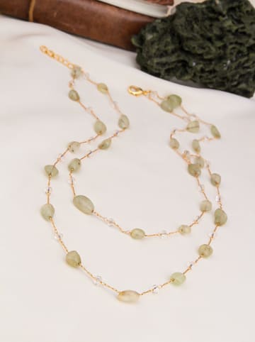 L'Atelier de Gaia Vergold. Halskette mit Schmuckelementen - (L)40 cm