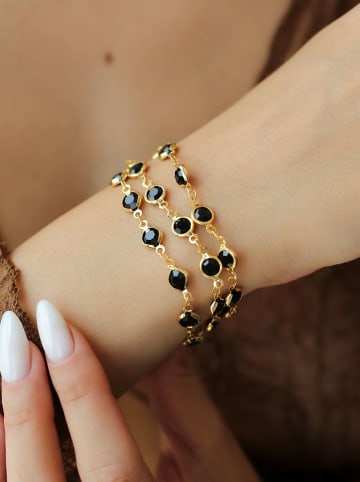 L'Atelier de Gaia Vergold. Armkette mit Schmuckelementen