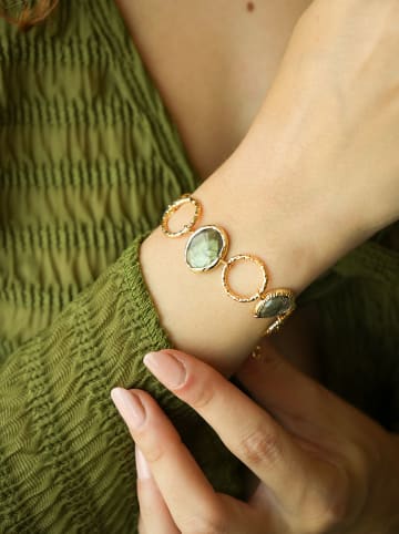 L'Atelier de Gaia Vergold. Armkette mit Schmuckelementen