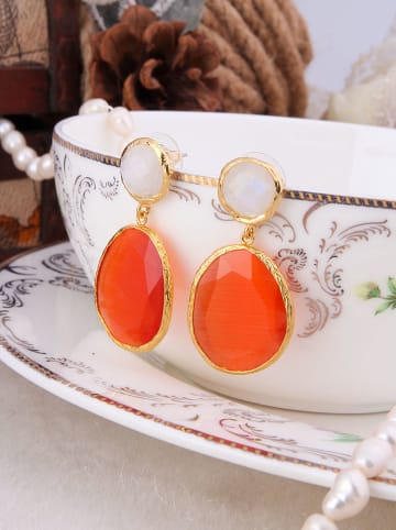 L'Atelier de Gaia Vergold. Ohrstecker mit Edelsteinen