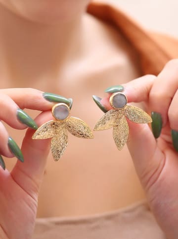 L'Atelier de Gaia Vergold. Ohrstecker mit Edelsteinen