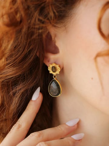 L'Atelier de Gaia Vergold. Ohrstecker mit Edelsteinen