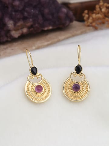 L'Atelier de Gaia Vergold. Ohrhänger mit Edelsteinen