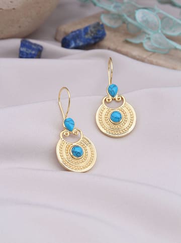 L'Atelier de Gaia Vergold. Ohrhänger mit Edelsteinen