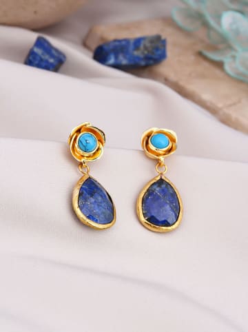 L'Atelier de Gaia Vergold. Ohrstecker mit Edelsteinen