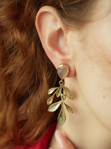 L'Atelier de Gaia Vergold. Ohrstecker mit Edelsteinen