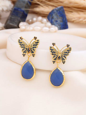 L'Atelier de Gaia Vergold. Ohrstecker mit Edelsteinen