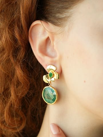 L'Atelier de Gaia Vergold. Ohrstecker mit Edelsteinen
