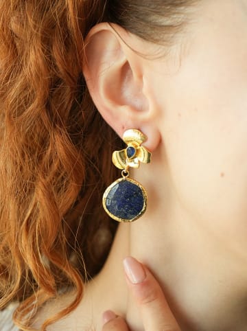 L'Atelier de Gaia Vergold. Ohrstecker mit Edelsteinen