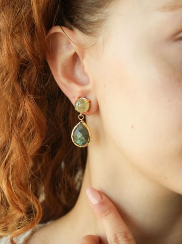 L'Atelier de Gaia Vergold. Ohrstecker mit Edelsteinen