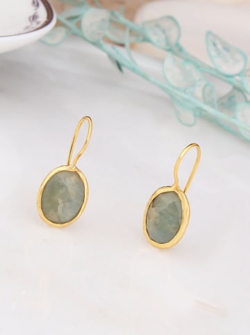 L'Atelier de Gaia Vergold. Ohrhänger mit Edelsteinen