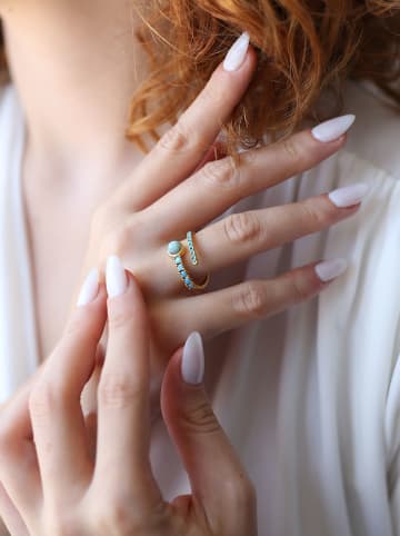 L'Atelier de Gaia Vergold. Ring mit Edelsteinen