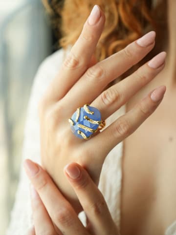 L'Atelier de Gaia Vergold. Ring mit Edelstein