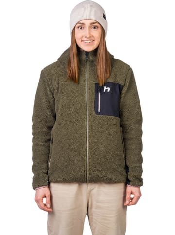 Hannah Fleecejacke "Koala" in Khaki/ Anthrazit