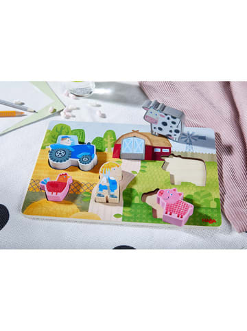 Haba 6-delige houten puzzel "Op de boerderij" - vanaf 12 maanden