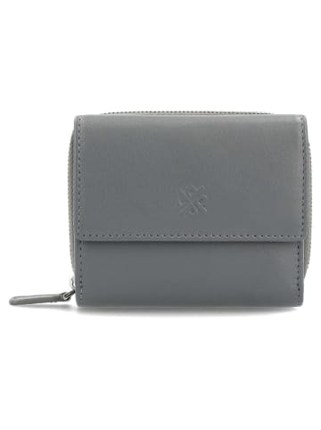 PICARD Leder-Geldbörse "Bali" in Grau - (B)10 x (H)8,5 x (T)3 cm