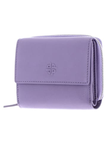 PICARD Leder-Geldbörse "Bali" in Lila - (B)10 x (H)8,5 x (T)3 cm