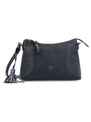 PICARD Leder-Umhängetasche "Sidle" in Dunkelblau - (B)25 x (H)16 x (T)5 cm