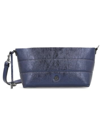 PICARD Leder-Schultertasche "2 Night" in Dunkelblau - (B)31 x (H)15 x (T)11 cm
