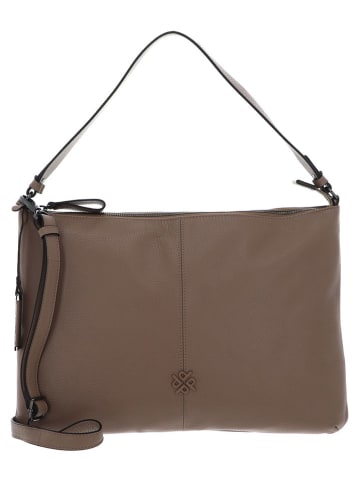 PICARD Leder-Schultertasche "Match" in Braun - (B)38 x (H)25 x (T)5 cm