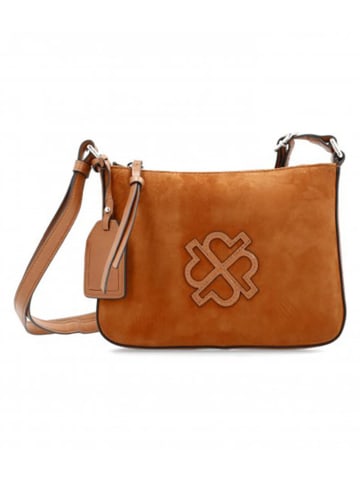 PICARD Leder-Umhängetasche "Donna" in Cognac - (B)21,5 x (H)16 x (T)3,5 cm