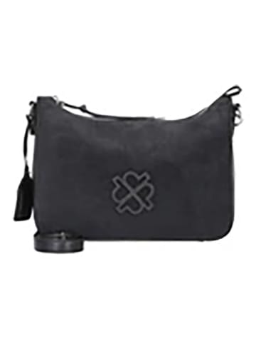 PICARD Leder-Umhängetasche "Donna" in Dunkelblau - (B)30 x (H)20 x (T)11 cm
