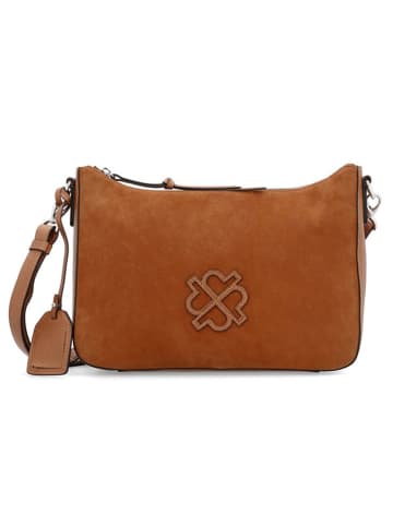 PICARD Leder-Umhängetasche "Donna" in Cognac - (B)30 x (H)20 x (T)11 cm