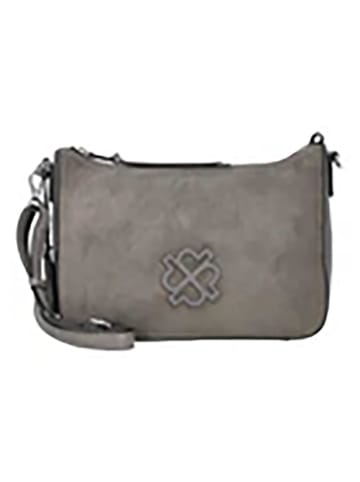 PICARD Leder-Umhängetasche "Donna" in Grau - (B)30 x (H)20 x (T)11 cm