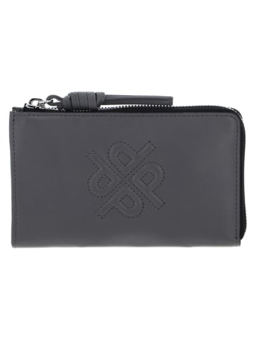 PICARD Leder-Geldbörse "Donna" in Anthrazit - (B)17 x (H)10 x (T)2 cm