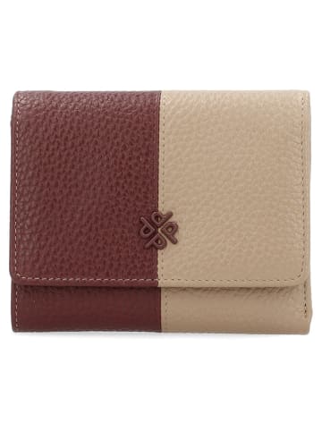PICARD Leder-Geldbörse "Match 1" in Bordeaux/ Beige - (B)13 x (H)11 x (T)2 cm