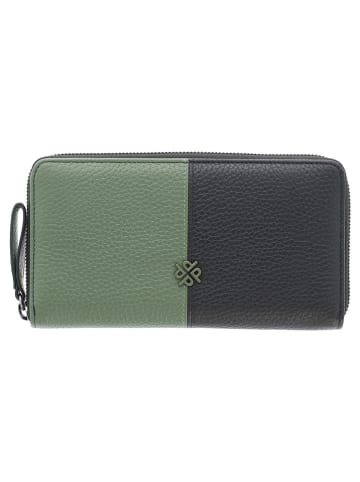 PICARD Leder-Geldbörse "Match 1" in Grün/ Schwarz - (B)19 x (H)10 x (T)2 cm