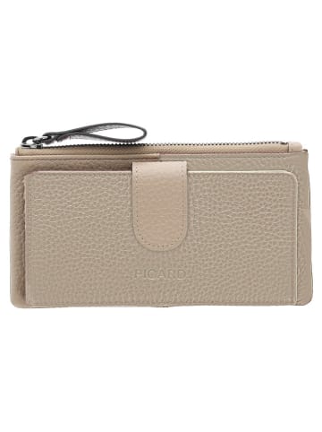 PICARD Leder-Geldbörse "Match 1" in Beige - (B)17 x (H)10 x (T)2 cm