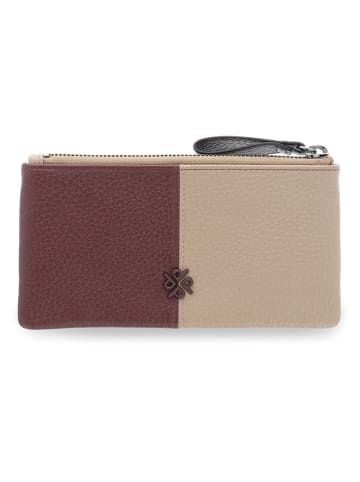 PICARD Leder-Geldbörse "Match 1" in Bordeaux/ Beige - (B)17 x (H)10 x (T)2 cm