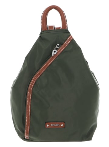 PICARD Rucksack in Dunkelgrün - (B)19 x (H)31,5 x (T)9 cm